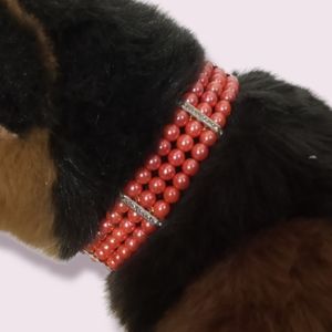 NWT Beaded Dog Necklace